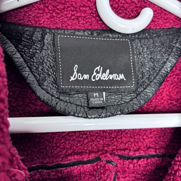 Sam Edelman Faux Leather Sherpa Moto Jacket - Picture 4 of 10